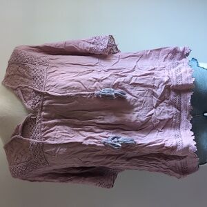 Knox Rose Mauve Lace Detail Blouse